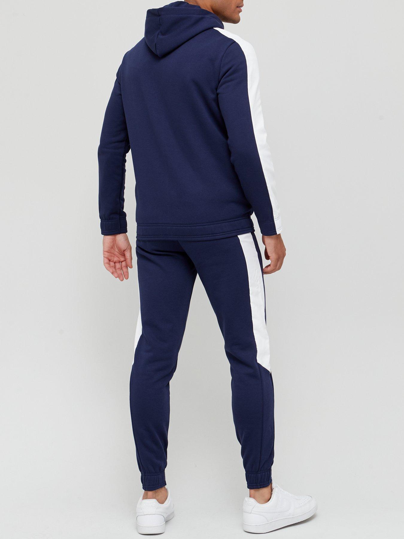 Puma Hooded Sweat Suit - Navy | Very.co.uk