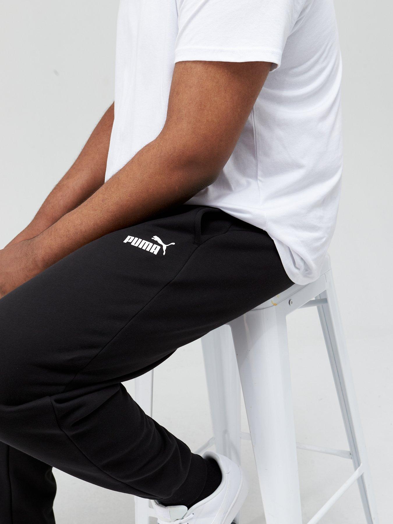 Puma Plus Size Essential Logo Joggers Black Very