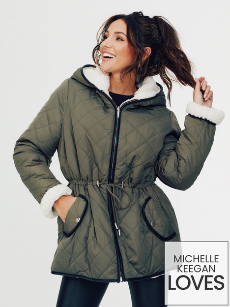 michelle-keegan-reversible-quilted-teddy-coat-olive