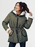  image of michelle-keegan-reversible-quilted-teddy-coat-olive