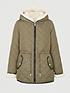  image of michelle-keegan-reversible-quilted-teddy-coat-olive