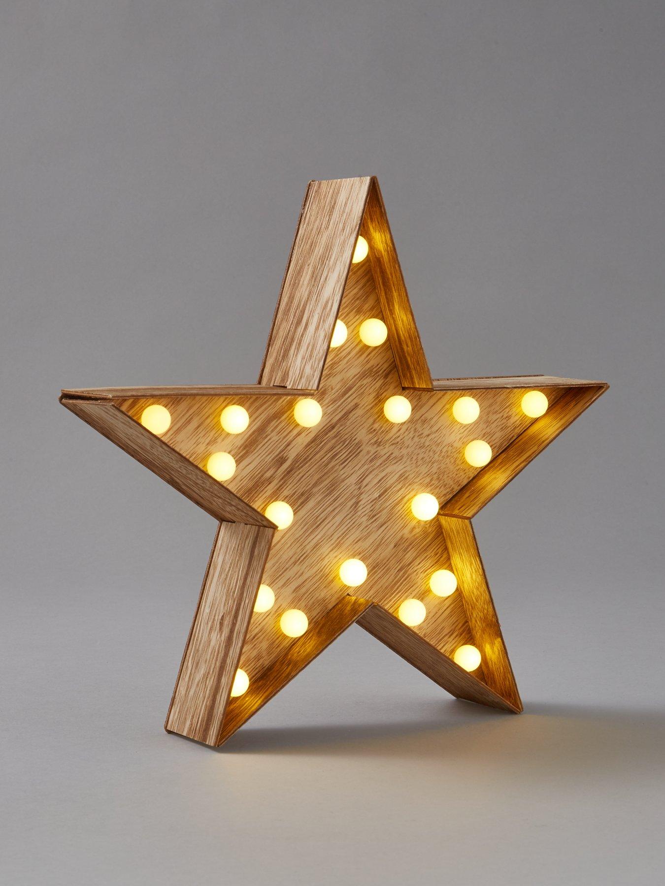 Wooden light clearance up star