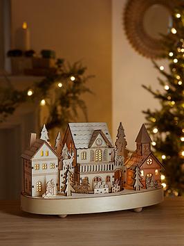 heaven-sends-wooden-light-up-village-with-movingnbsptrain-christmas-decoration