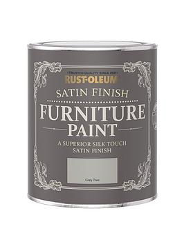 Product photograph of Rust-oleum Satin Finish 750 Ml Furniture Paint Ndash Grey Tree from very.co.uk