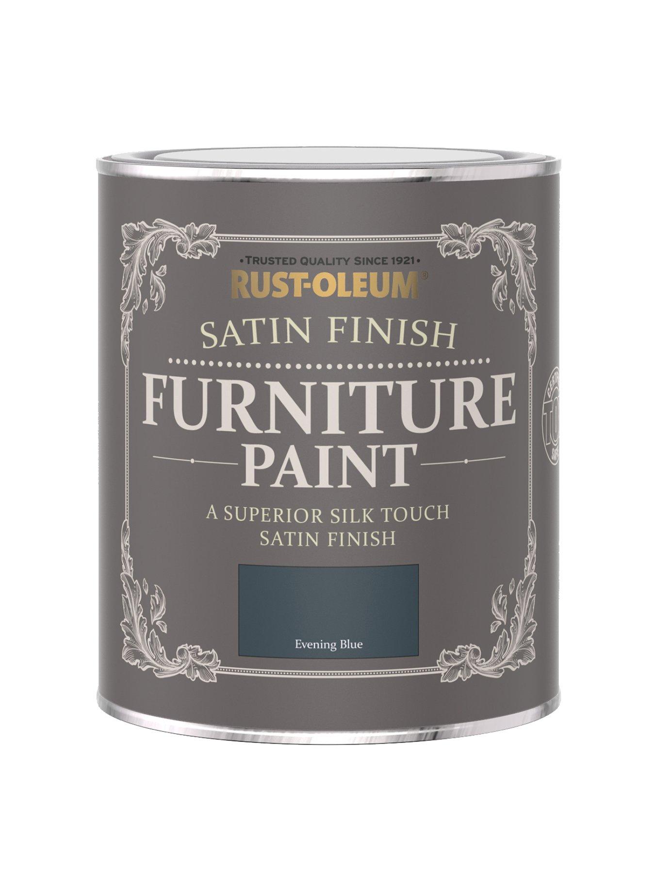 undefined Satin Finish Furniture Paint in Evening Blue – 750 ml Tin