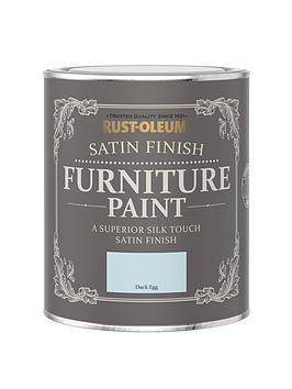 Product photograph of Rust-oleum Satin Finish 750 Ml Furniture Paint Ndash Duck Egg from very.co.uk