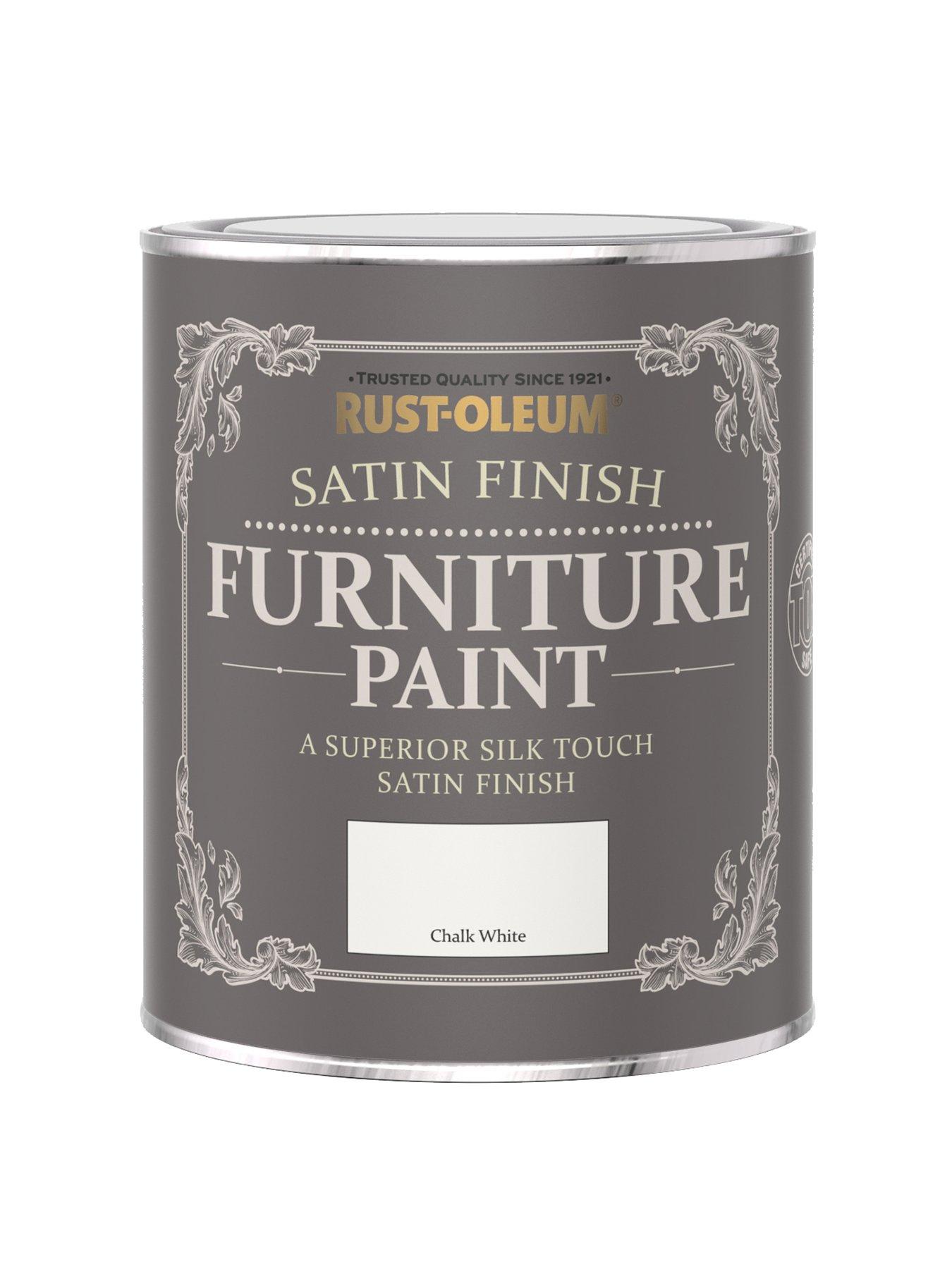 RustOleum Satin Furniture Paint Chalk White 750ml Very.co.uk
