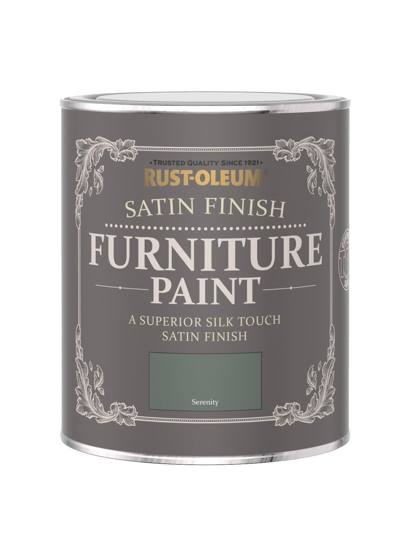 Product photograph of Rust-oleum Satin Furniture Paint Serenity 750ml from very.co.uk