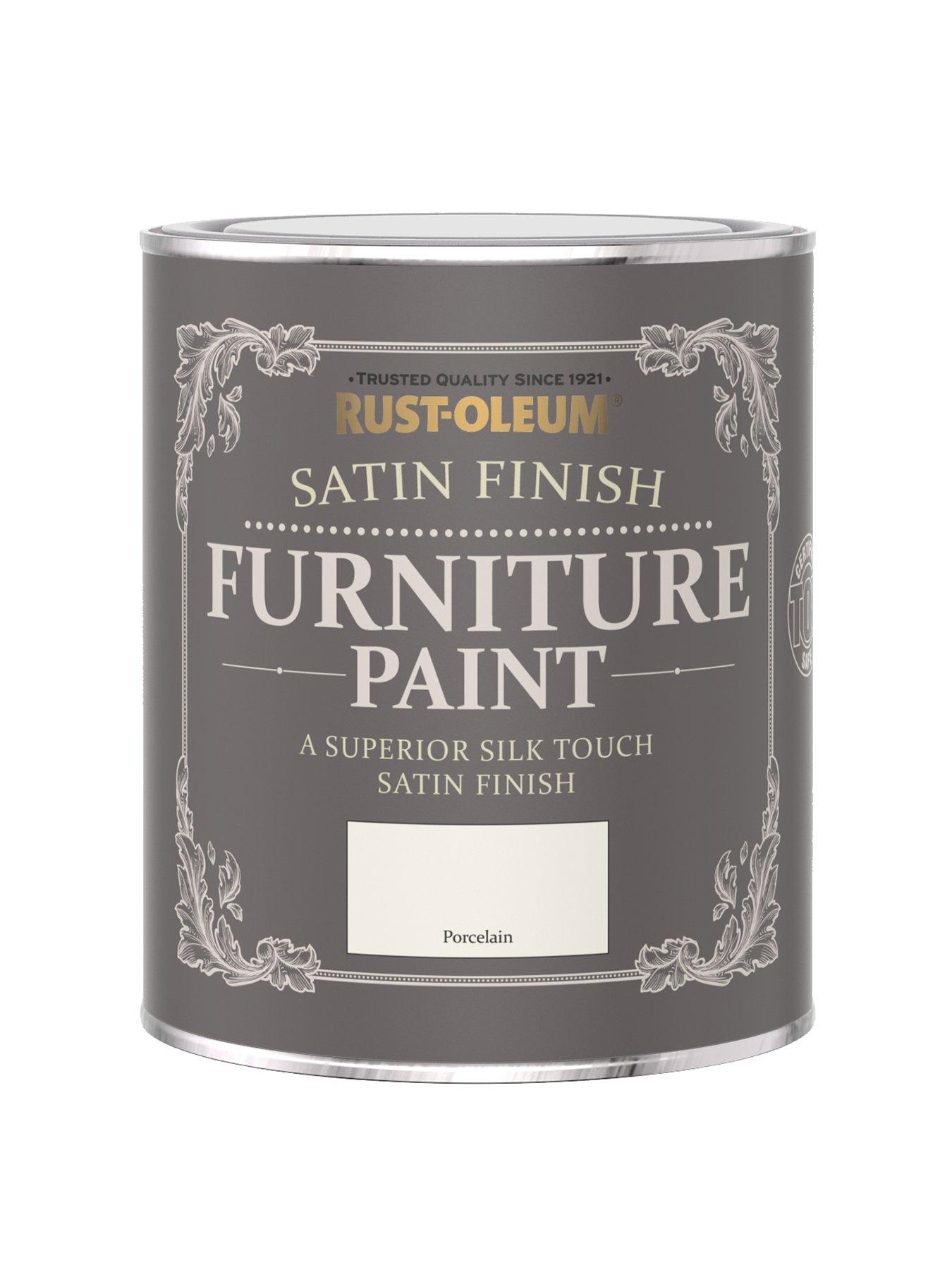 undefined Satin Finish Furniture Paint in Porcelain – 750 ml Tin