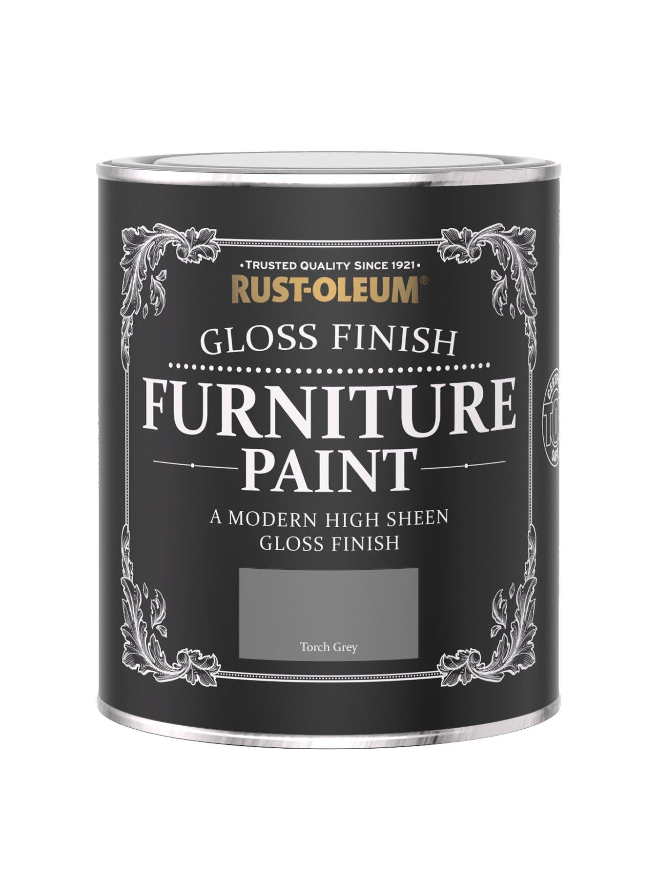 Product photograph of Rust-oleum Gloss Finish 750 Ml Furniture Paint Ndash Torch Grey from very.co.uk