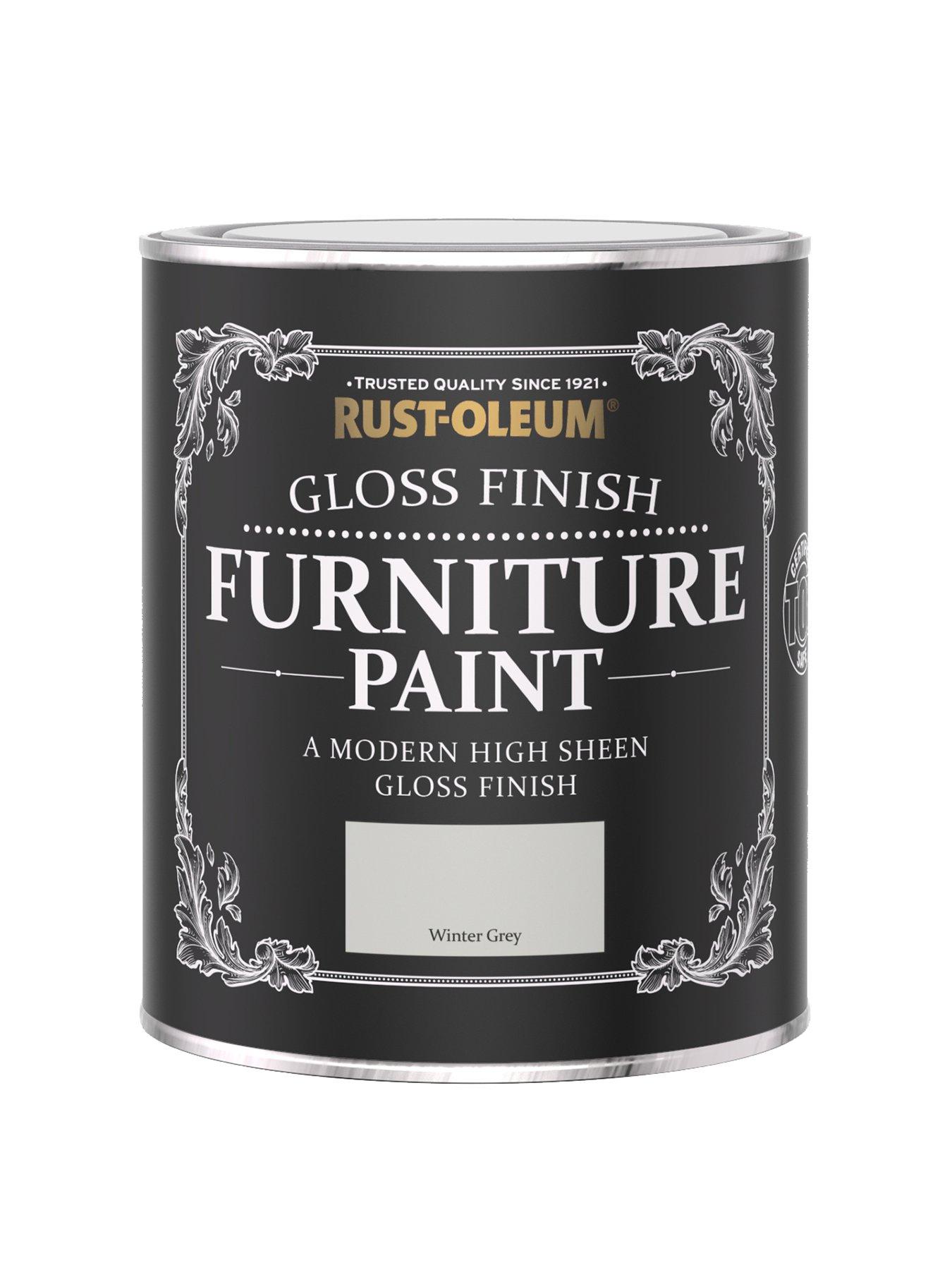 Image 1 of 3 of Rust-Oleum Gloss Finish 750 ml Furniture Paint &ndash; Winter Grey