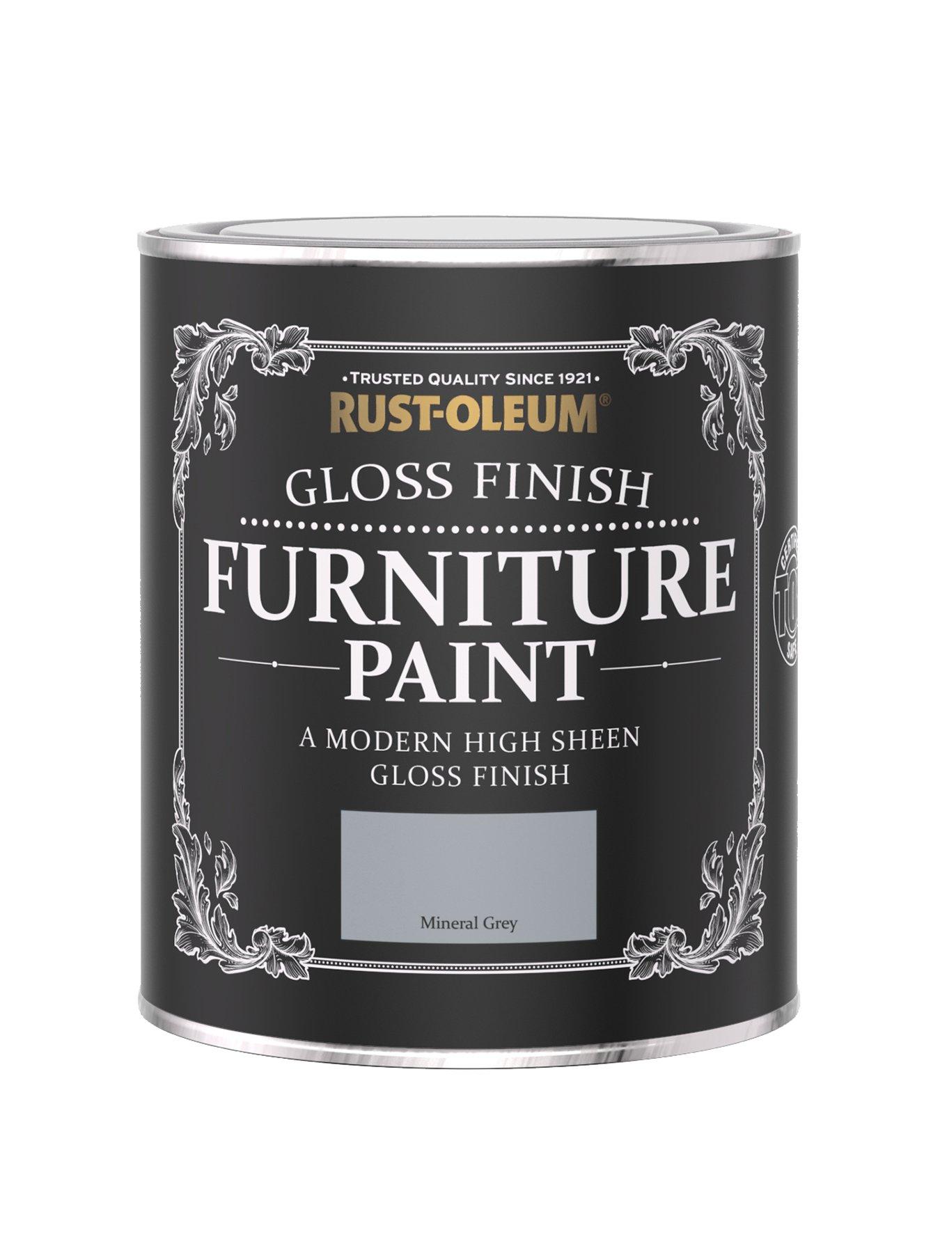 Image 1 of 3 of Rust-Oleum Gloss Finish 750 ml Furniture Paint &ndash; Mineral Grey
