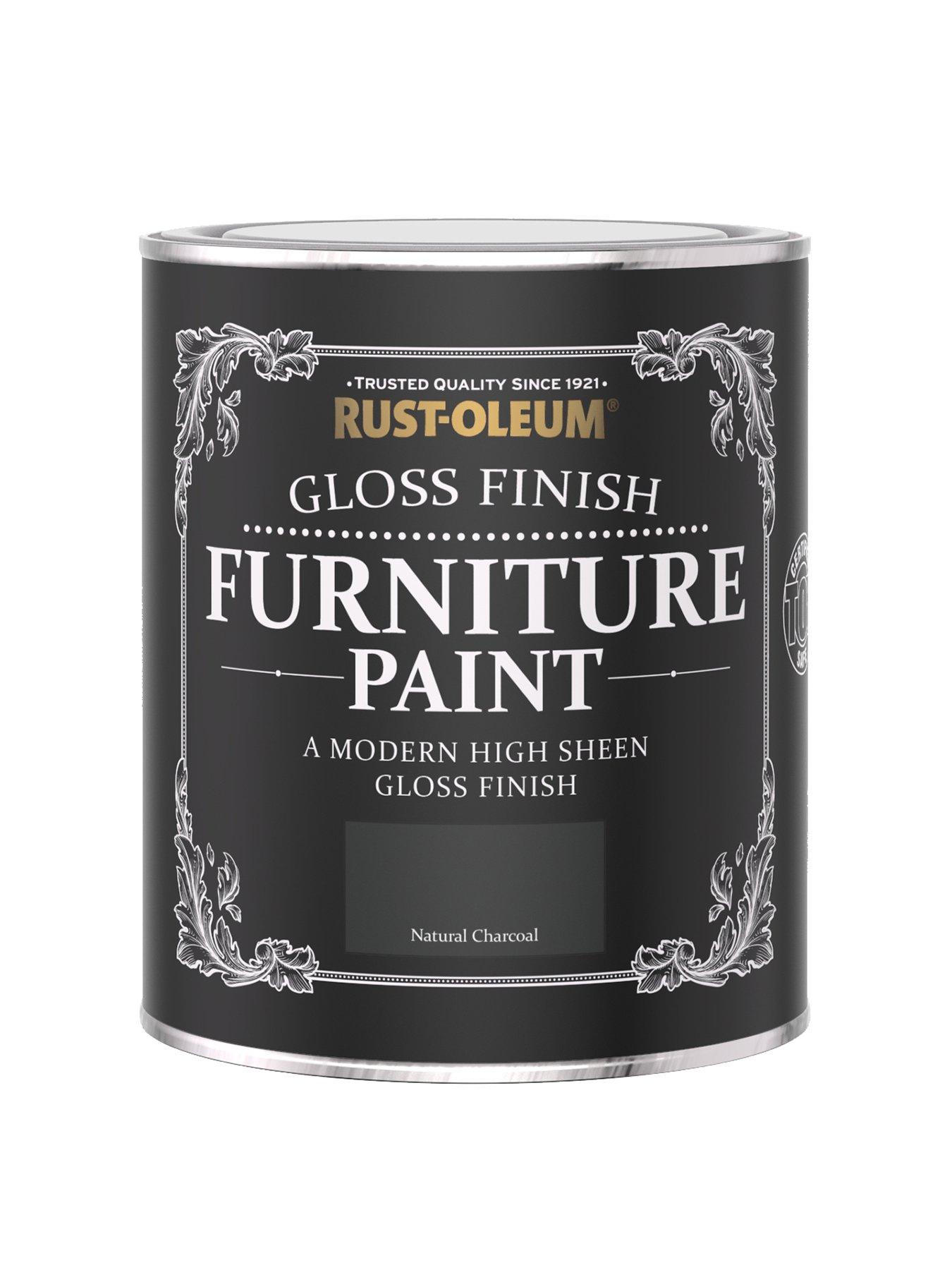 Rust-Oleum Rust-oleum Gloss Furniture Paint Natural Charcoal 750ml ...