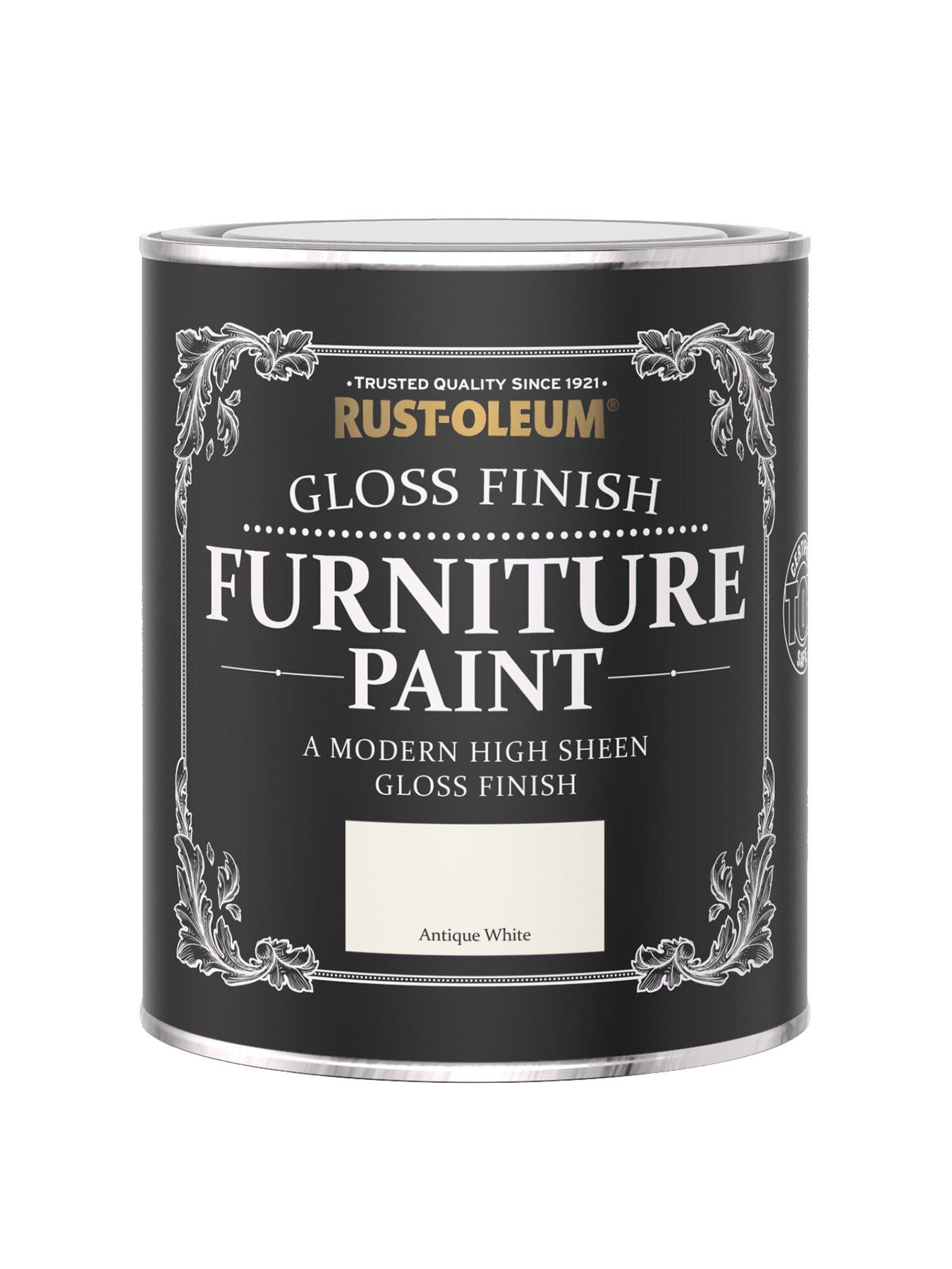 Rust-Oleum Gloss Furniture Paint Antique White 750ml
