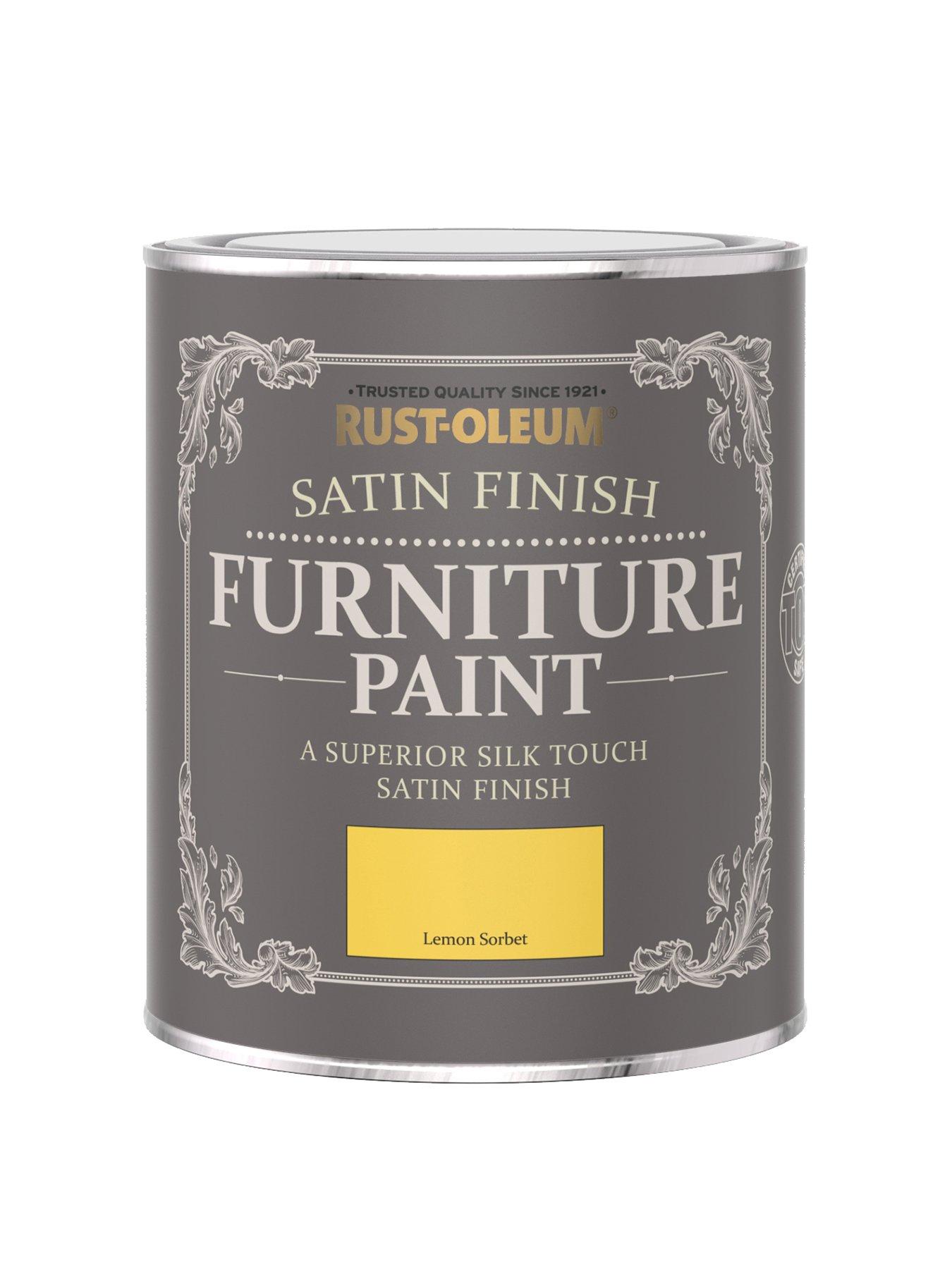 undefined Satin Finish Furniture Paint in Lemon Sorbet – 750 ml Tin
