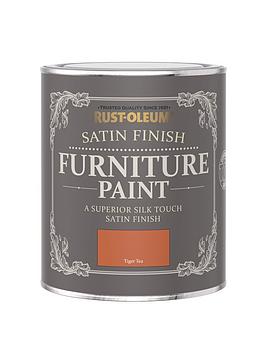 Product photograph of Rust-oleum Satin Finish 750 Ml Furniture Paint Ndash Tiger Tea from very.co.uk