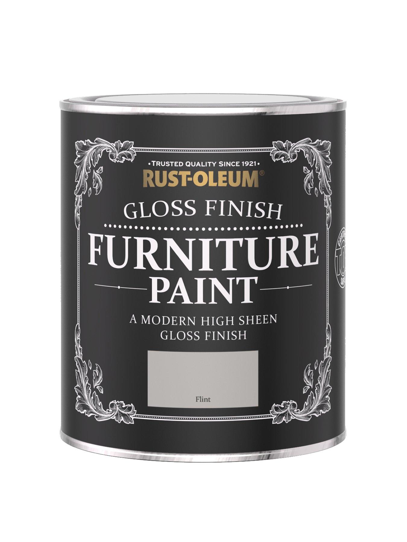 RustOleum Gloss Finish 750 ml Furniture Paint Flint very.co.uk