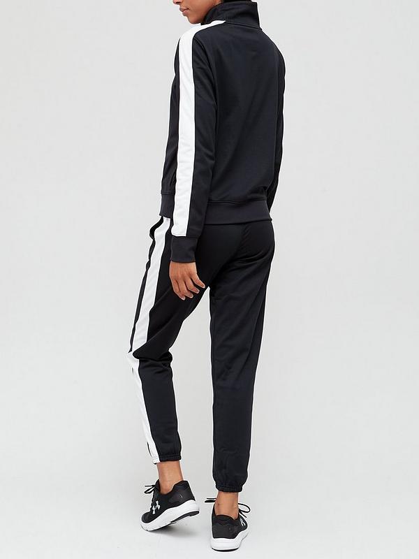 UNDER ARMOUR Women's Tricot Tracksuit - Black/White