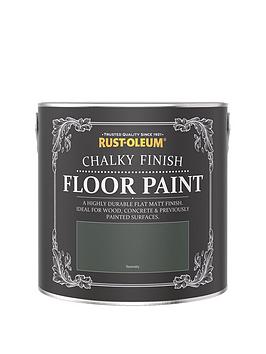 Product photograph of Rust-oleum Chalky Finish Floor Paint In Serenity Ndash 2 5-litre Tin from very.co.uk