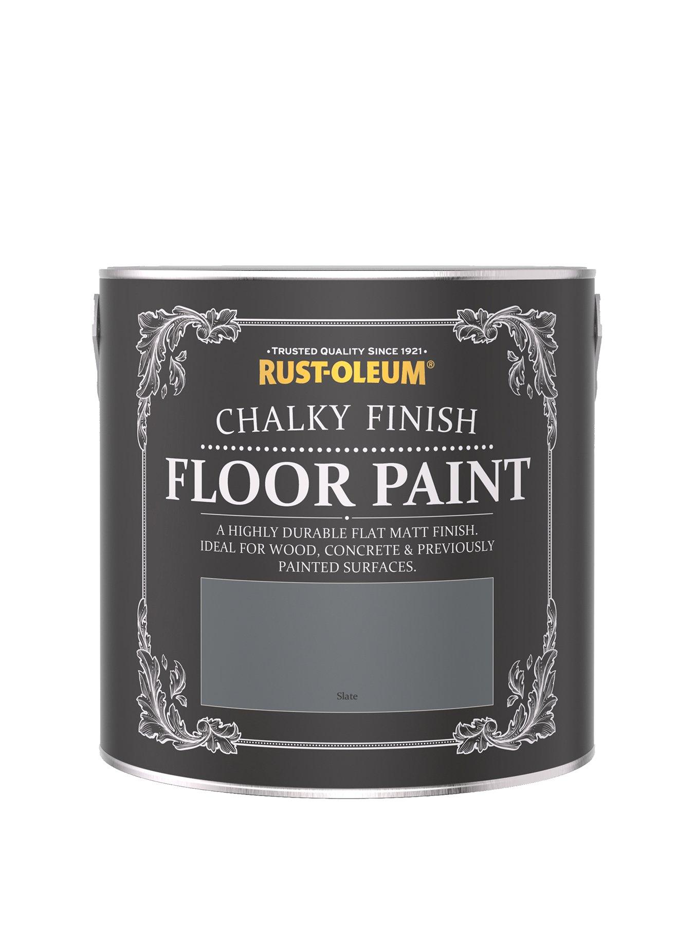Product photograph of Rust-oleum Chalky Floor Paint Slate 2 5l from very.co.uk