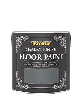 Product photograph of Rust-oleum Chalky Finish Floor Paint In Slate from very.co.uk