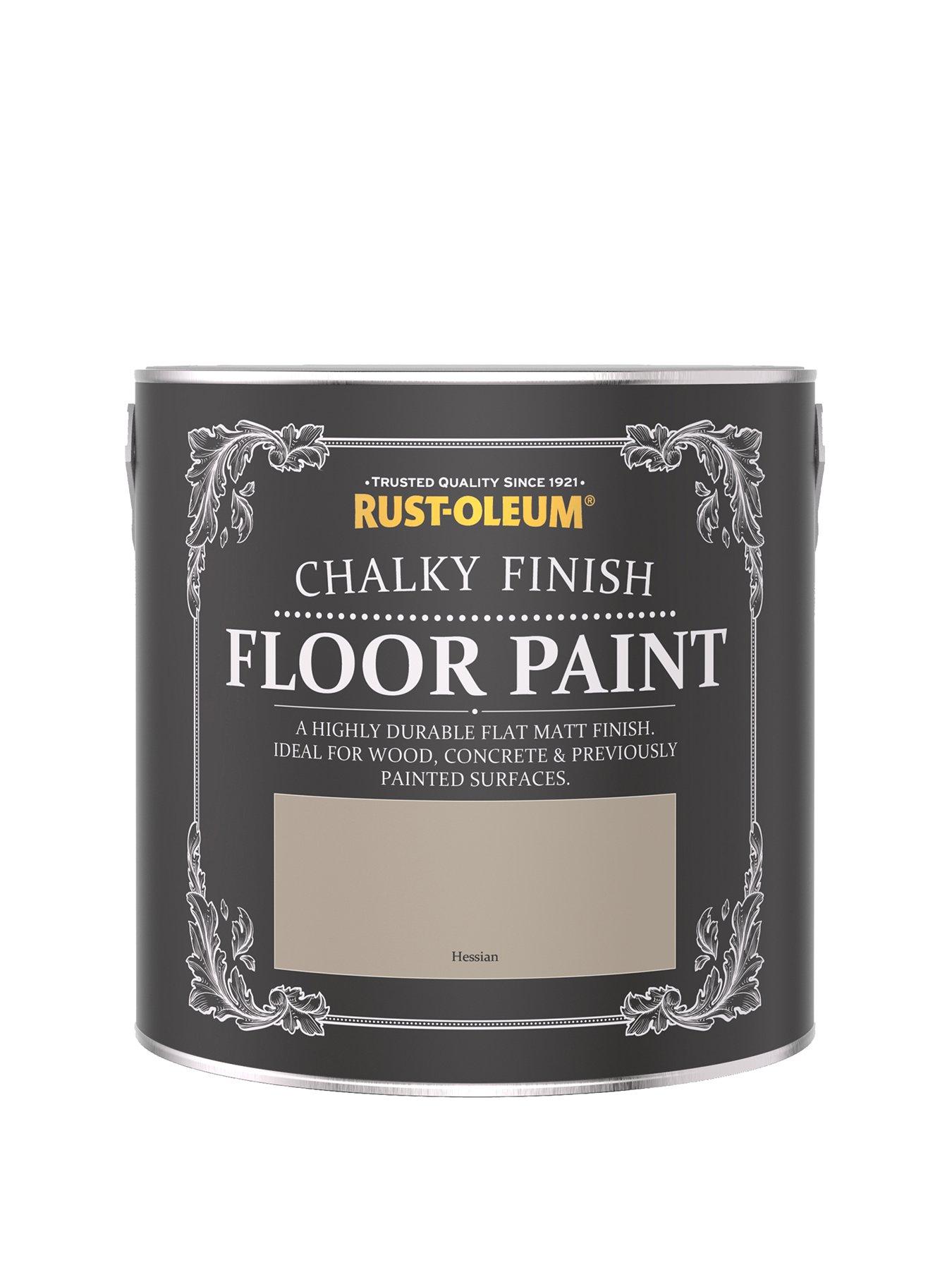 Product photograph of Rust-oleum Chalky Finish Floor Paint Ndash Hessian 2 5-litre from very.co.uk