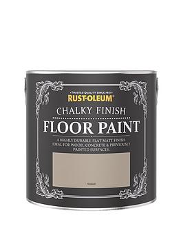 Product photograph of Rust-oleum Chalky Finish Floor Paint Ndash Hessian 2 5-litre from very.co.uk