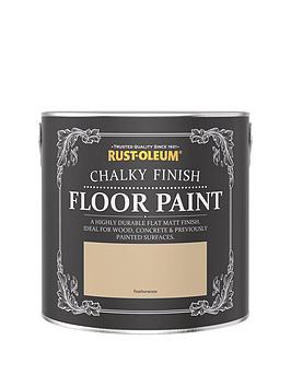 Product photograph of Rust-oleum Chalky Finish Floor Paint In Featherstone Ndash 2 5-litre Tin from very.co.uk