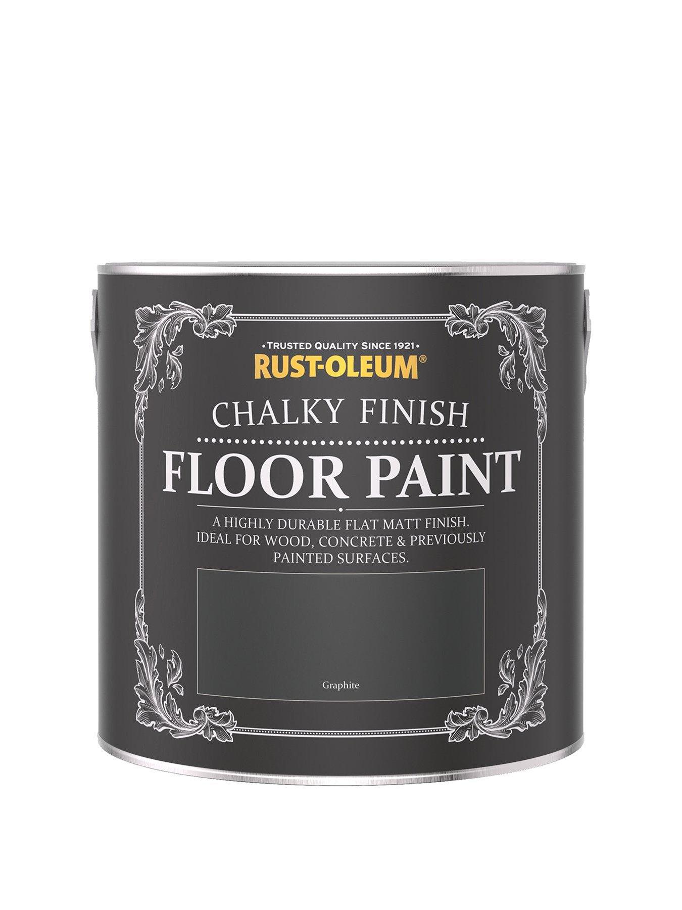 RustOleum Chalky Floor Paint Graphite 2.5l very.co.uk