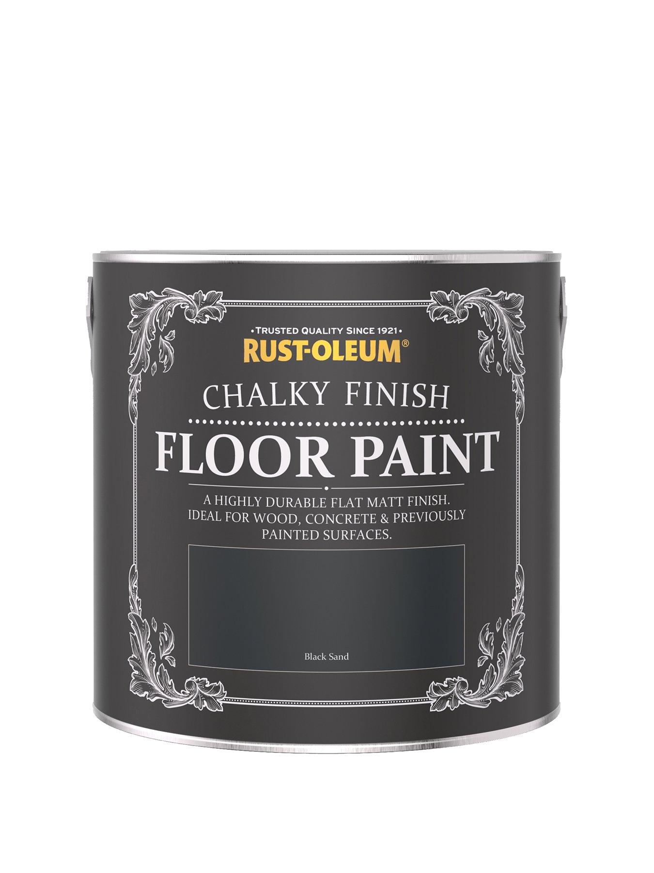Rust-Oleum Chalky Finish Floor Paint in Black Sand – 2.5-litre tin