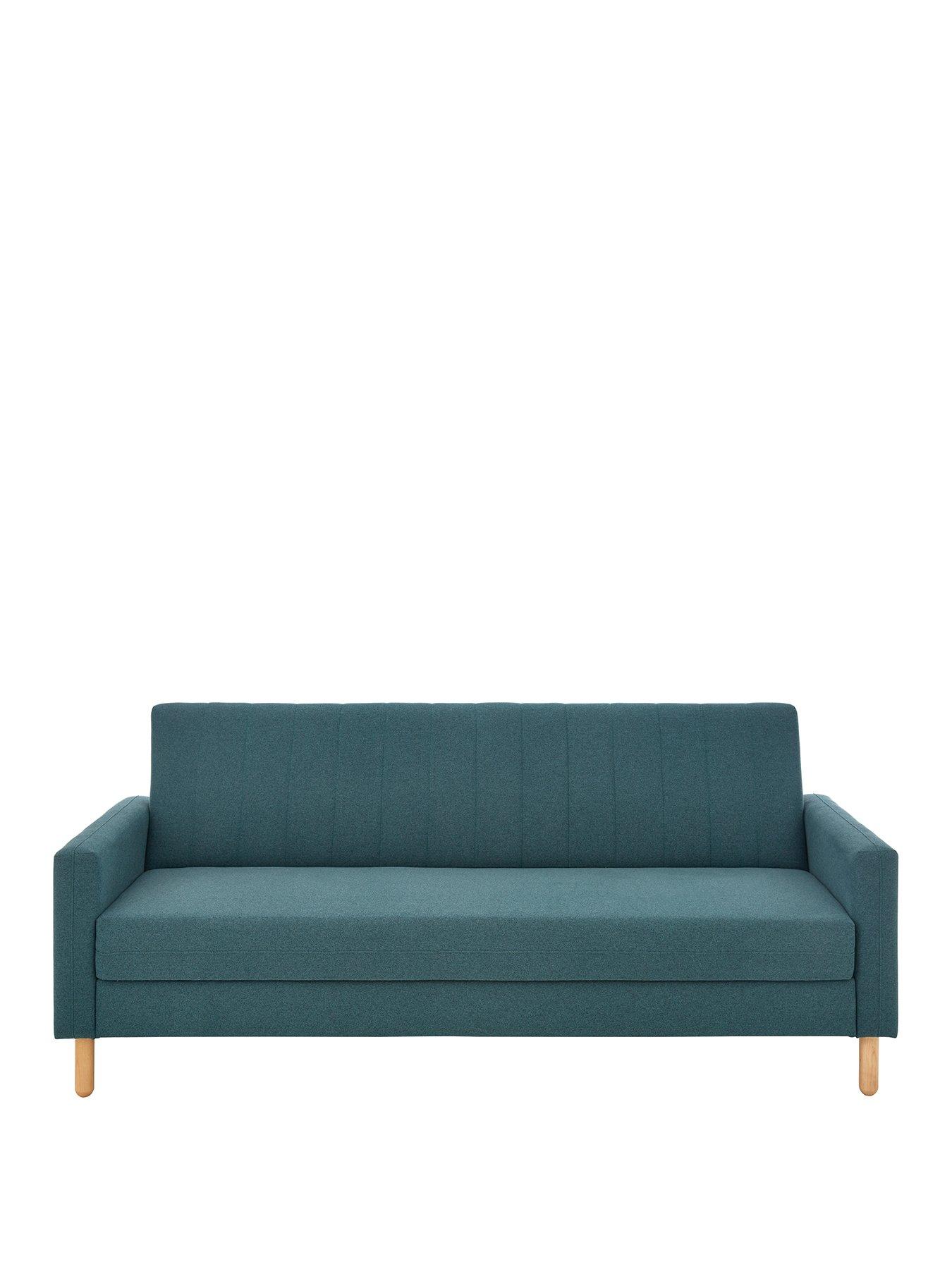 Product photograph of Very Home Oakley Fabric Sofa Bed With Storage from very.co.uk
