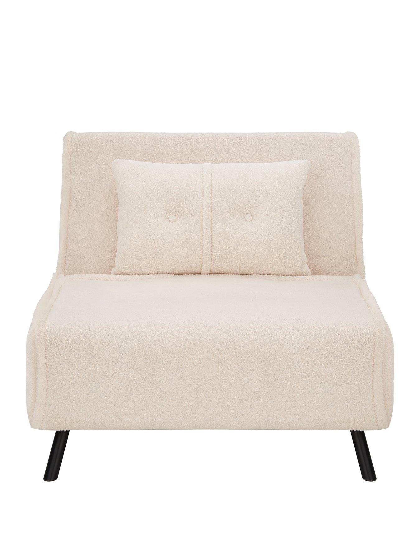 Very Home Sherpa Single Sofa Bed very.co.uk