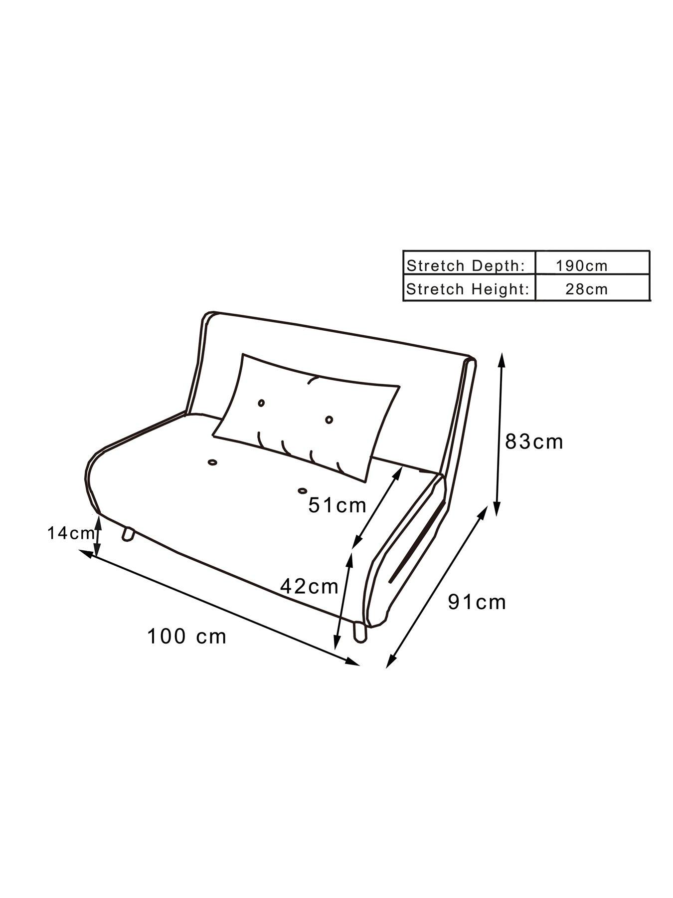 Image 6 of 7 of Very Home Sherpa Single Sofa Bed&nbsp;-&nbsp;FSC&reg; Certified