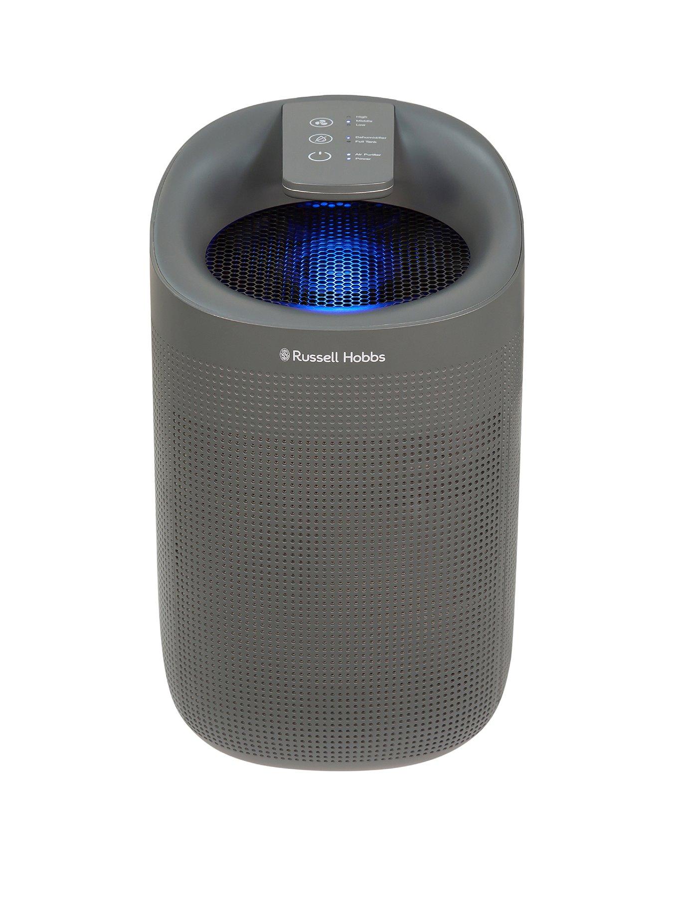Product photograph of Russell Hobbs Compact Dehumidifier And Air Purifier from very.co.uk