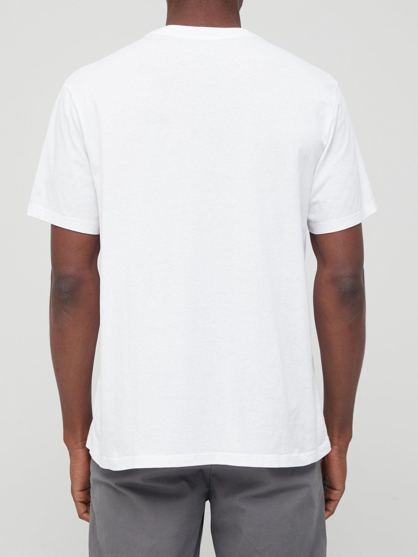 AllSaints Hollowpoint Logo T-Shirt - White | very.co.uk