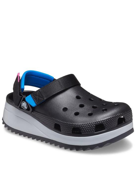 Crocs Classic Hiker Clog Platform Shoes - Black | very.co.uk