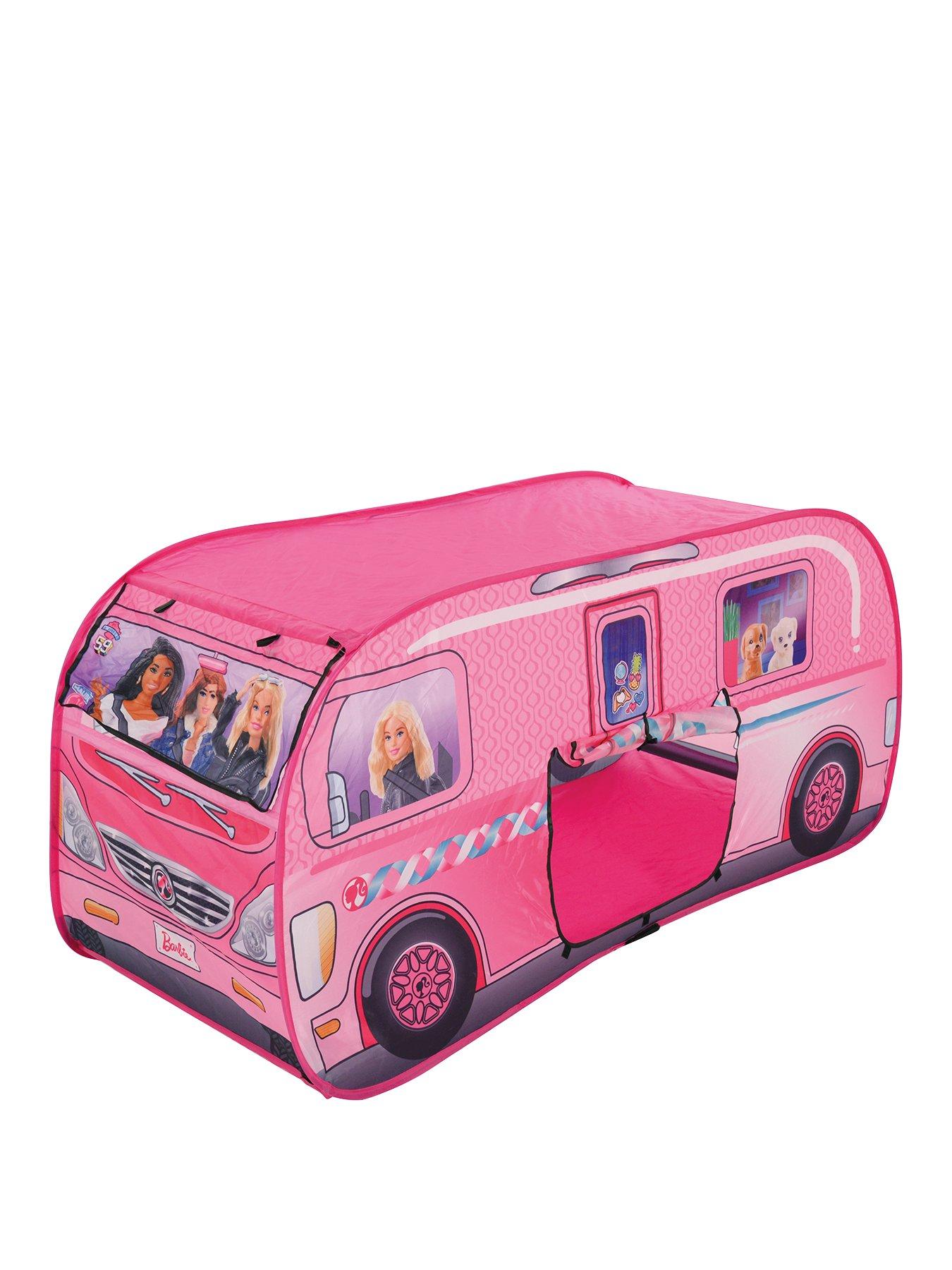 afbetalen Over het algemeen Kloppen Barbie Pop Up Dream Camper Tent | very.co.uk