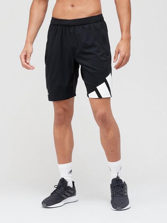 front image of adidas-4knbspfuture-icon-shorts-blacknbsp