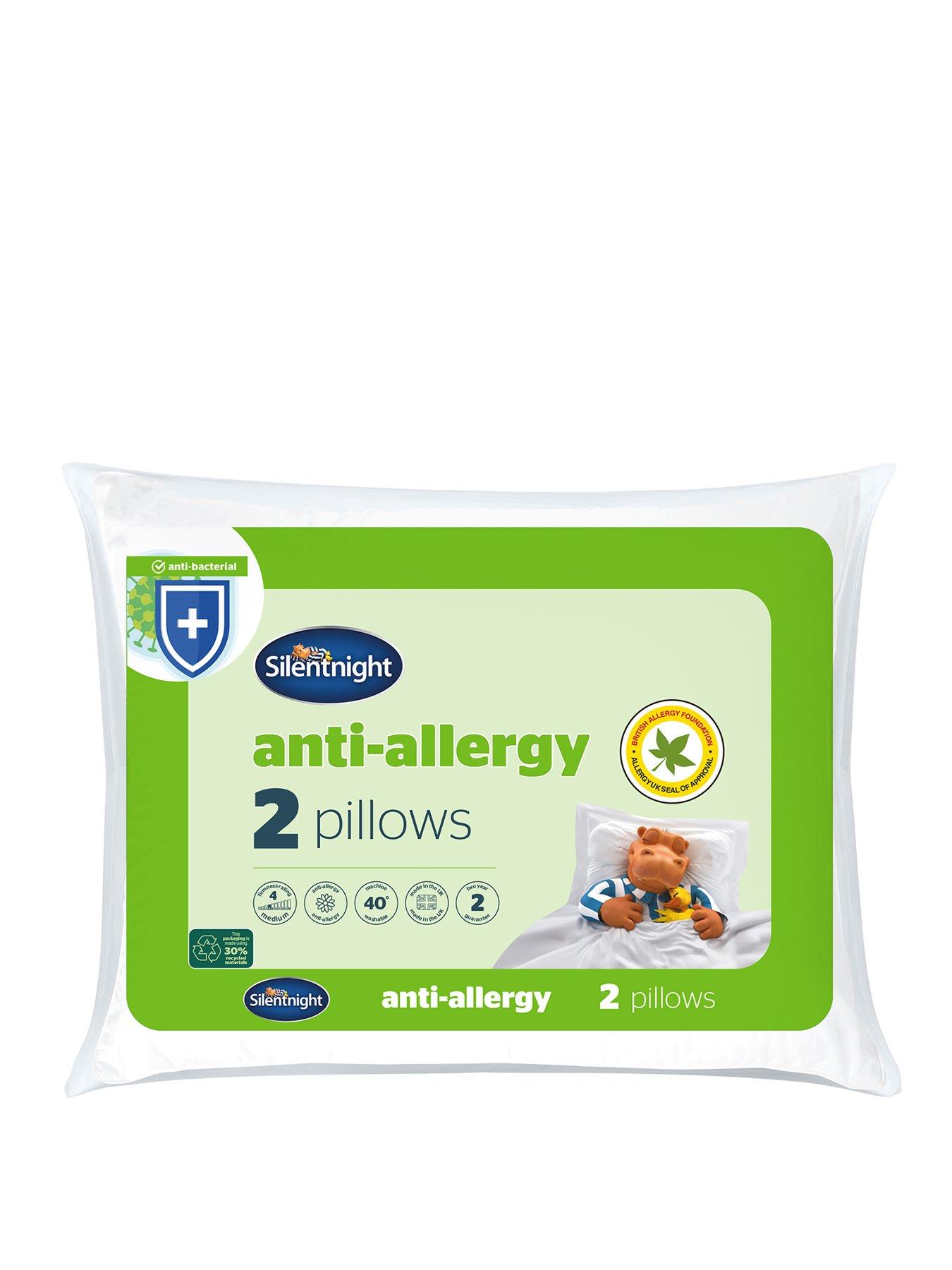 Product photograph of Silentnight Anti Allergy Anti Bacterial Pillow Pair from very.co.uk