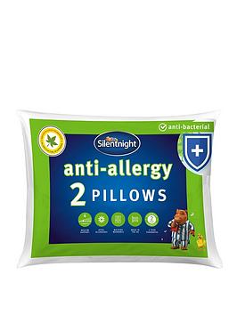 Product photograph of Silentnight Anti Allergy Anti Bacterial Pillow Pair from very.co.uk