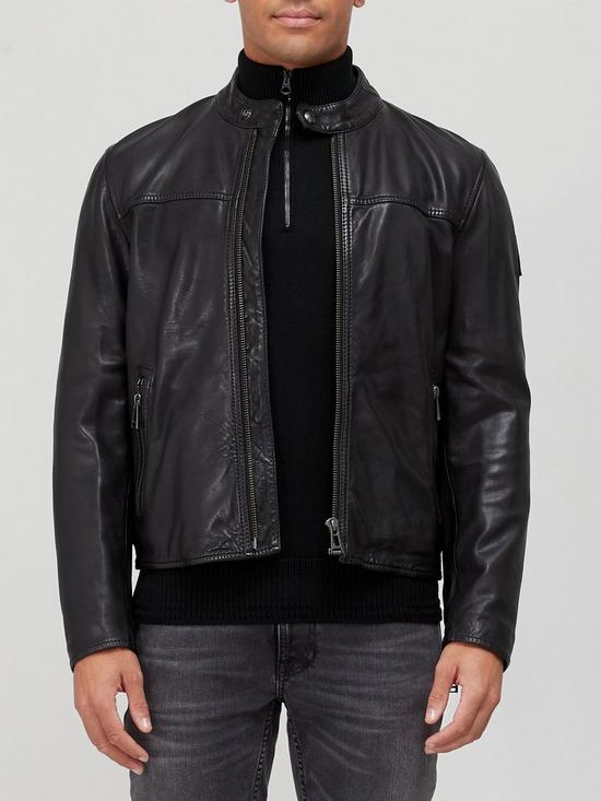 Belstaff Pelham Leather Jacket - Black | very.co.uk