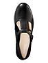  image of clarks-wide-fit-griffin-town-flat-shoe-black