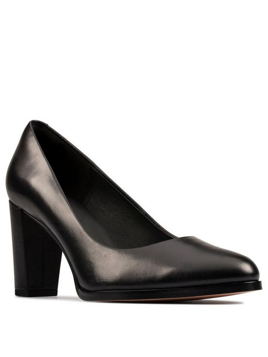front image of clarks-kaylin-cara-2-heeled-shoe