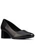  image of clarks-sheer55-heeled-court-shoe