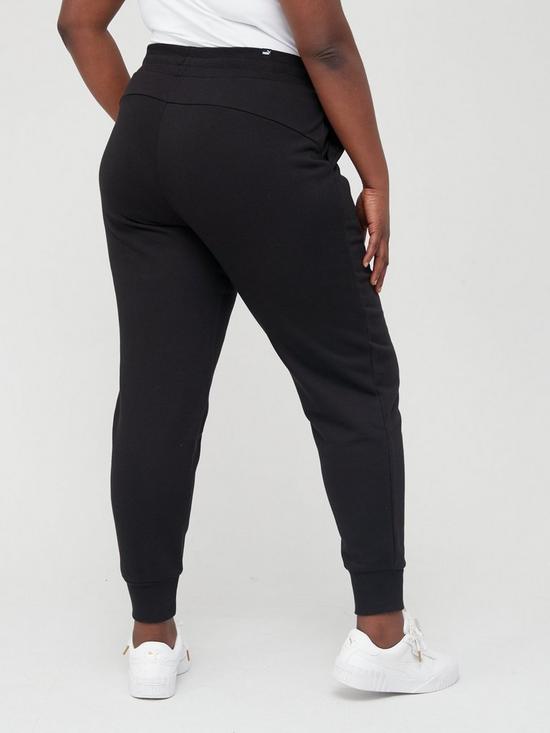 stillFront image of puma-essential-sweatpants-plusnbspsize-black