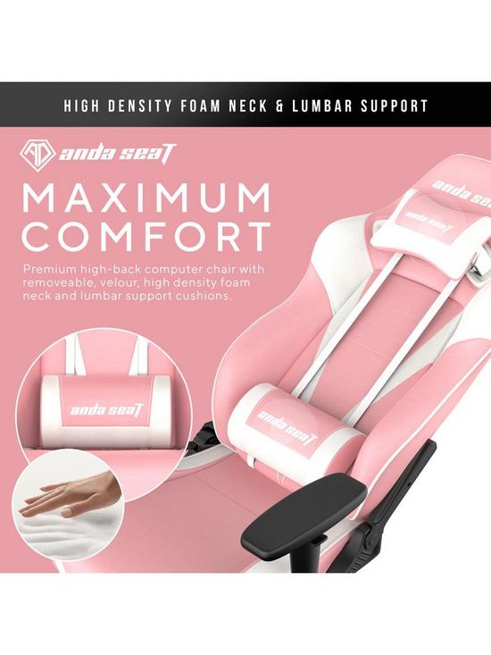 stillFront image of anda-seat-pretty-in-pink-gaming-chair-whitepink