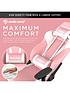  image of anda-seat-pretty-in-pink-gaming-chair-whitepink