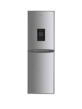 CANDY CHCS 517FSWDK Low Frost 55cm Fridge Freezer, water dispenser, Stainless Steel, Silver