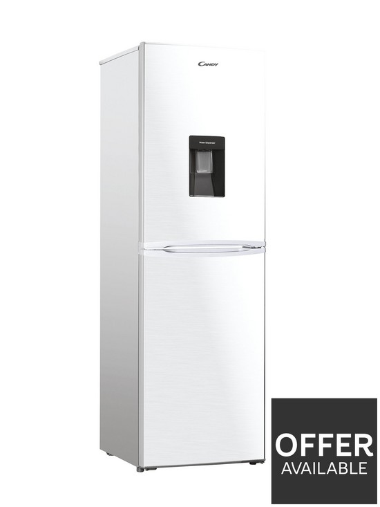 stillFront image of candy-chcs-517fwwdk-55cm-wide-5050-fridge-freezer-with-water-dispenser-white