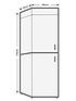  image of candy-chcs-517fwwdk-55cm-wide-5050-fridge-freezer-with-water-dispenser-white
